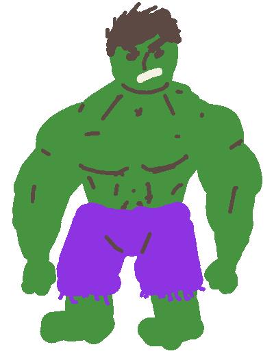 hulk drawings for kids